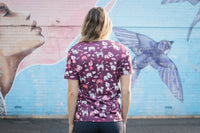 Softies Women's Purple Dog Slim Fit Fun Scrub Top PDOT01  Simply Scrubs Australia