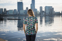 Softies Women's Dino Party Slim Fit Fun Scrub Top DPOT01  Simply Scrubs Australia