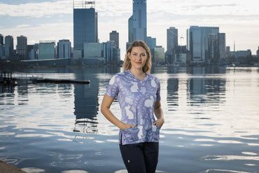 Softies Women's Bunny Bun Slim Fit Fun Scrub Top BBOT01  Simply Scrubs Australia