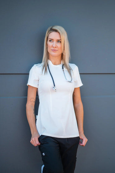 Softies Devon Premium Spa Tunic DT01 in White