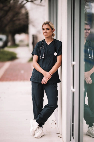 Softies Oxford Unisex (Men/Women) Premium Cargo Jogger Scrub Pant OP01