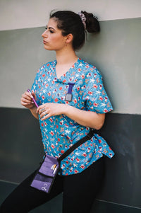 Unisex Christmas Scrubs Top Printed SS01 Metro Workwear.