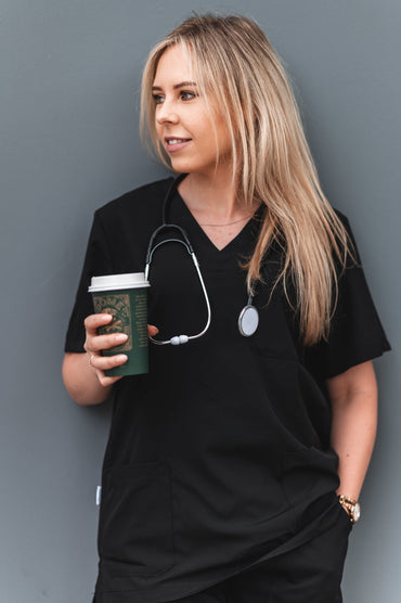Softies Cardiff Unisex Budget V-Neck Scrub Top CRDT01 Metro Workwear.