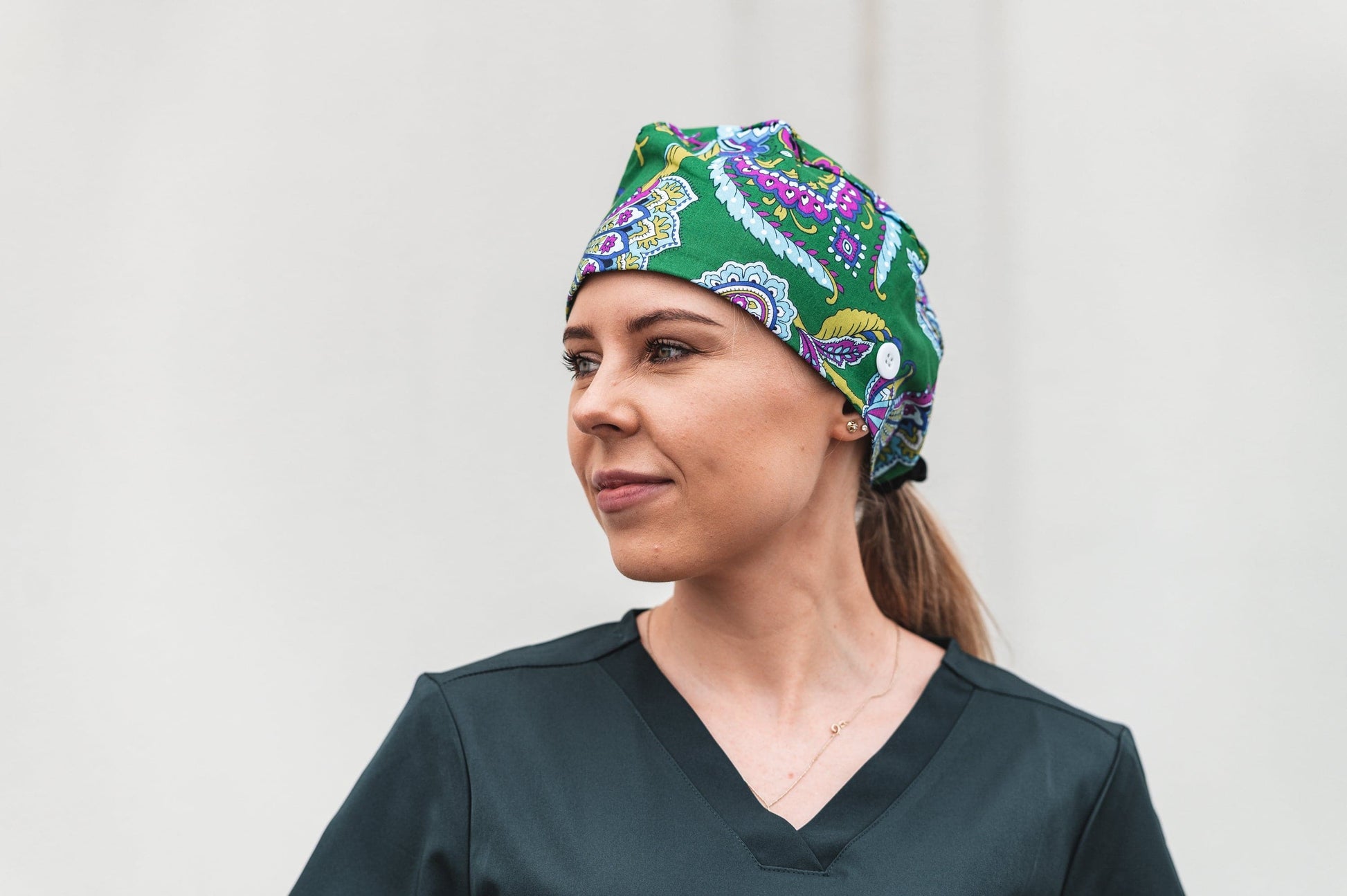 Printed Surgical Scrubs Cap/Surgical Hat SC0705 Metro Workwear.