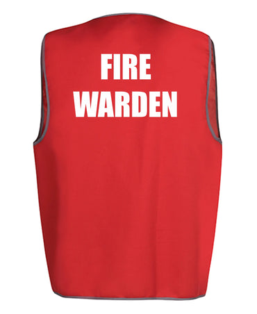 Fire Warden Printed Vest Metro Workwear.