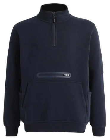 Winning Spirit Unisex Premium Fleece Half Zip Work Sweat Shirt FL15 Winning Spirit