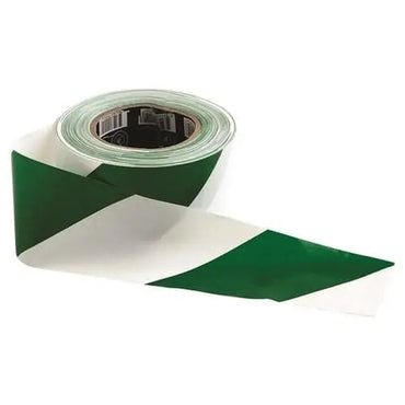 Pro Choice Green/white Hazard Tape x 12 GW10075 Metro Workwear.