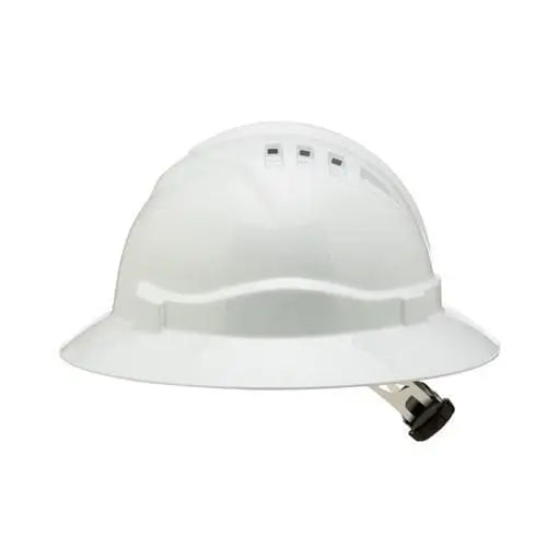 Pro Choice Hard Hat V6- Vented Full Brim, 6 Point Harness Ratchet Harness - HHV6FB Metro Workwear.