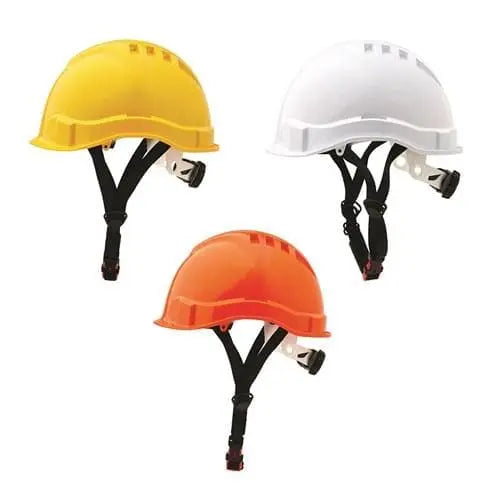 Pro Choice Airborne Hard Hat Vented Micro Peak, 6 Point Ratchet Harness - HHV6MP Metro Workwear.