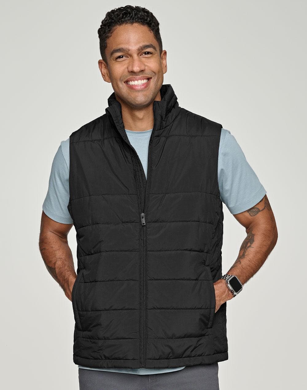 Sustainable Men's Insulated Puffer Vest JK61 Metro Workwear.