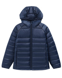Winning Spirit Kids Sustainable Lightweight Hooded Puffer Jacket JK67K