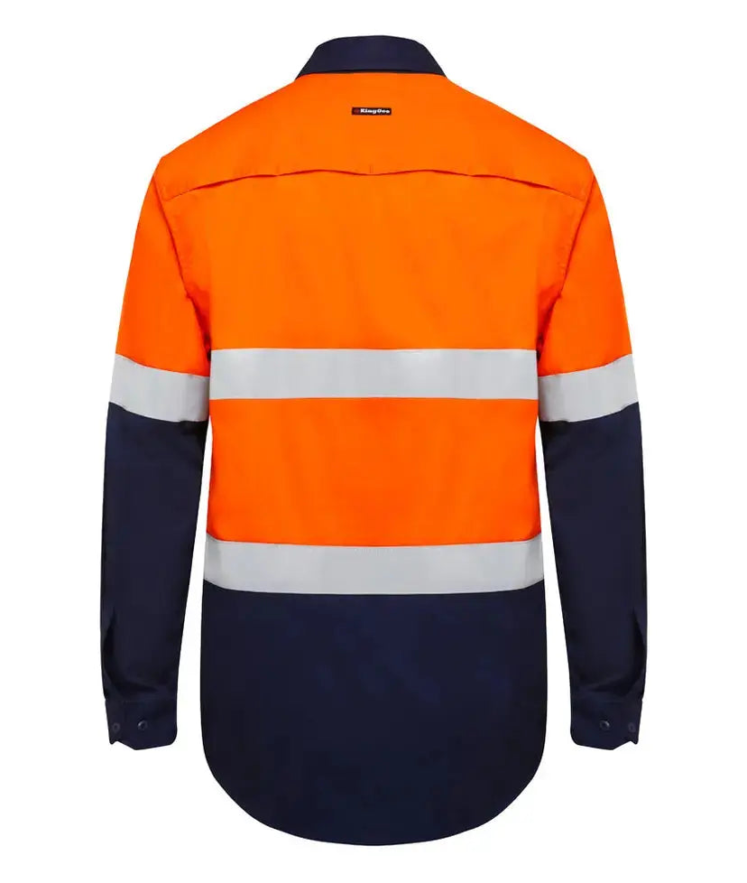 KingGee Men's Vented Spliced Drill Taped Shirt K54025