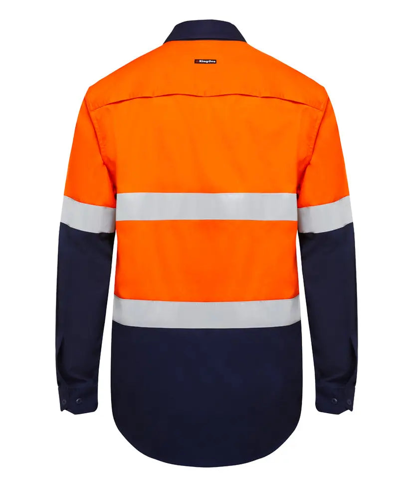 KingGee Men's Vented Spliced Drill Taped Shirt K54025  Metro Workwear