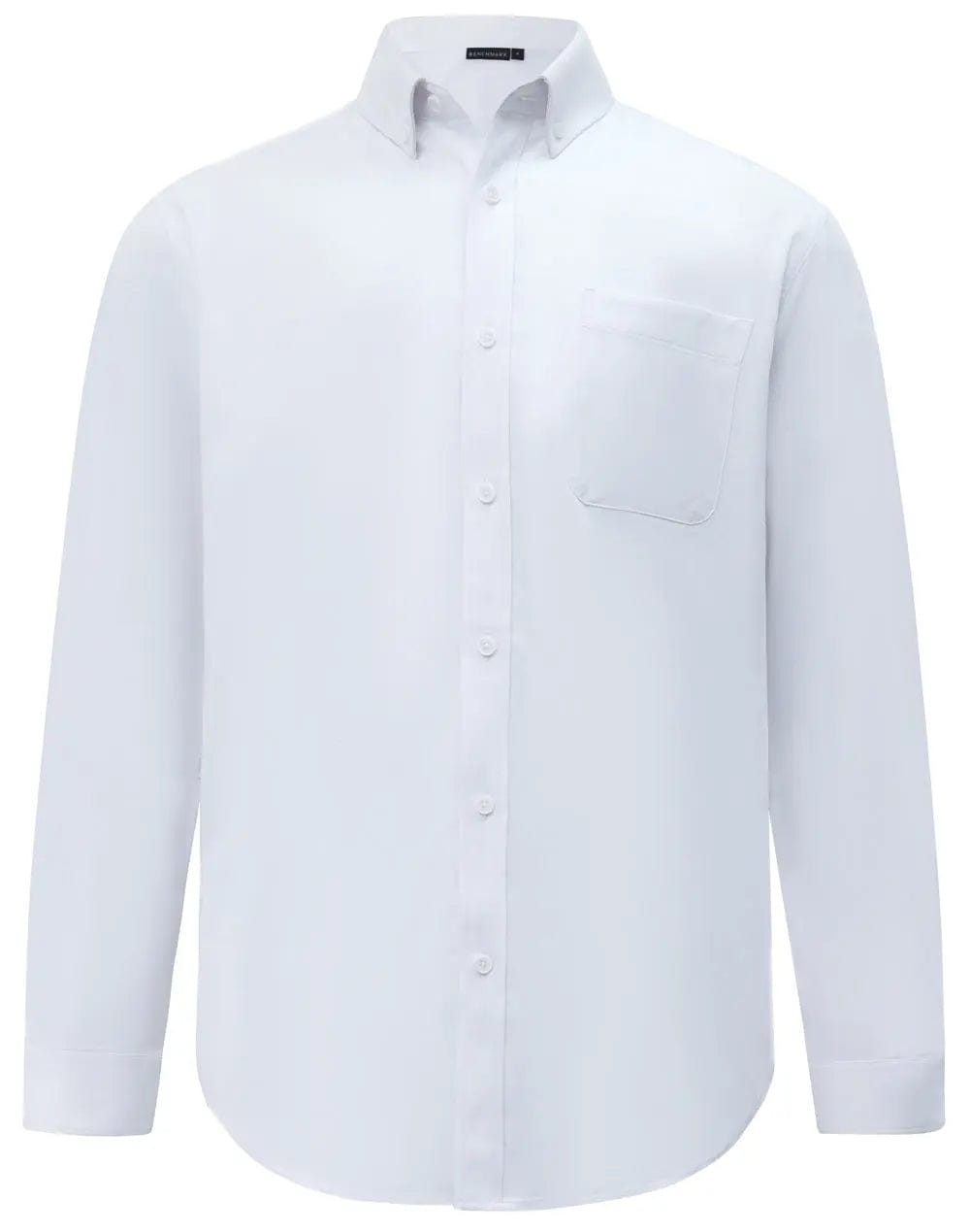 Benchmark Men's Smart Casual Cotton Blend Long Sleeve Shirt M7009L