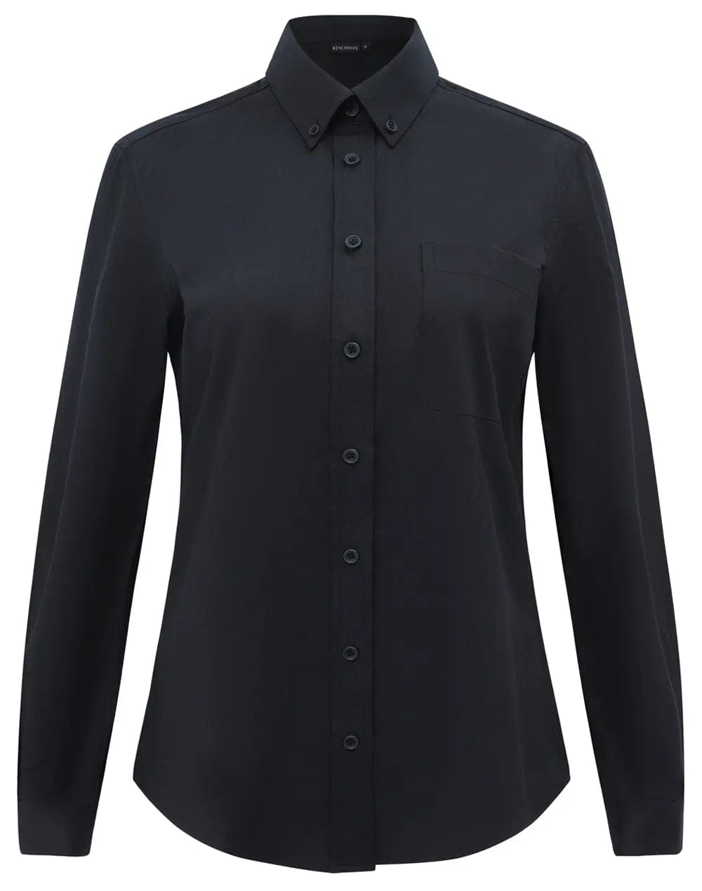 Benchmark Women's Smart Casual Cotton Blend Long Sleeve Shirt M8009L