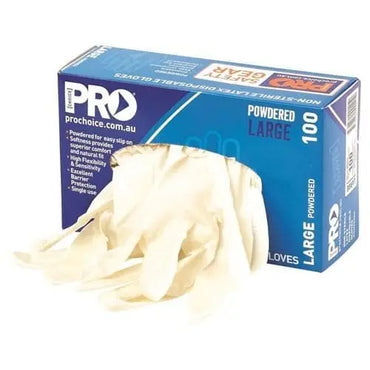 Pro Choice White Powdered - Box Of 100 Pieces - MDL Metro Workwear.