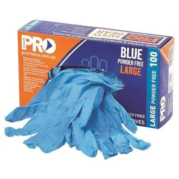 Pro Choice Blue Powder Free - Box Of 1000 Pieces Glove - MDNPF Metro Workwear.