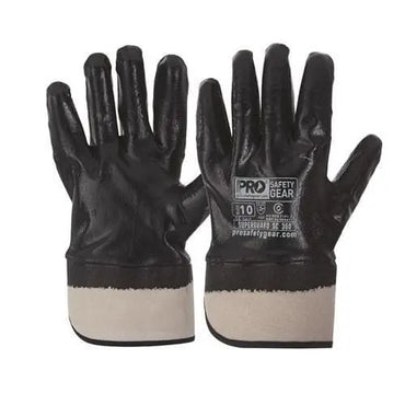 Pro Choice Super-guard Blue Nitrile Fully Dipped With Safety Cuff Glove X12 - NBRFBSC