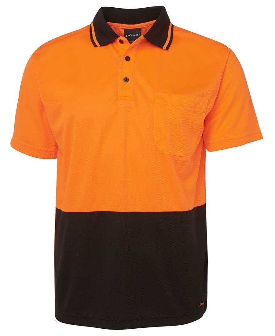 JBS Wear Adults Hi-Vis Polo Shirt 6HVNC Metro Workwear.
