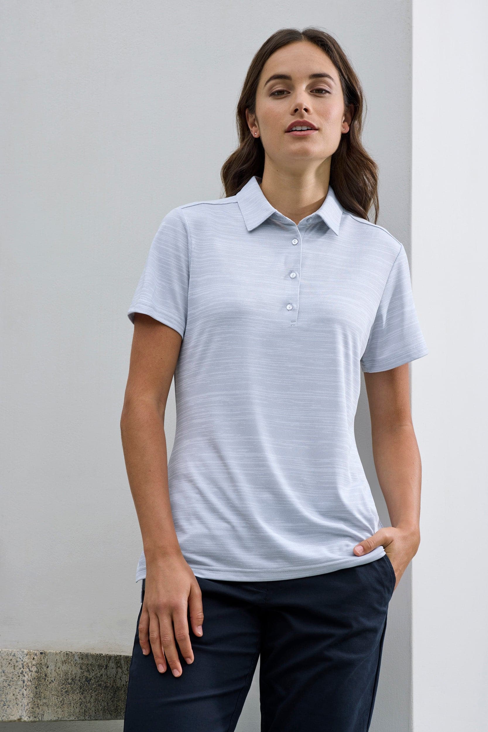 Biz Collection Women's Orbit Polo Shirt P410LS Metro Workwear.