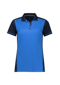 Biz Collection Womens Dart Contrast Polo Shirt P419LS Metro Workwear.