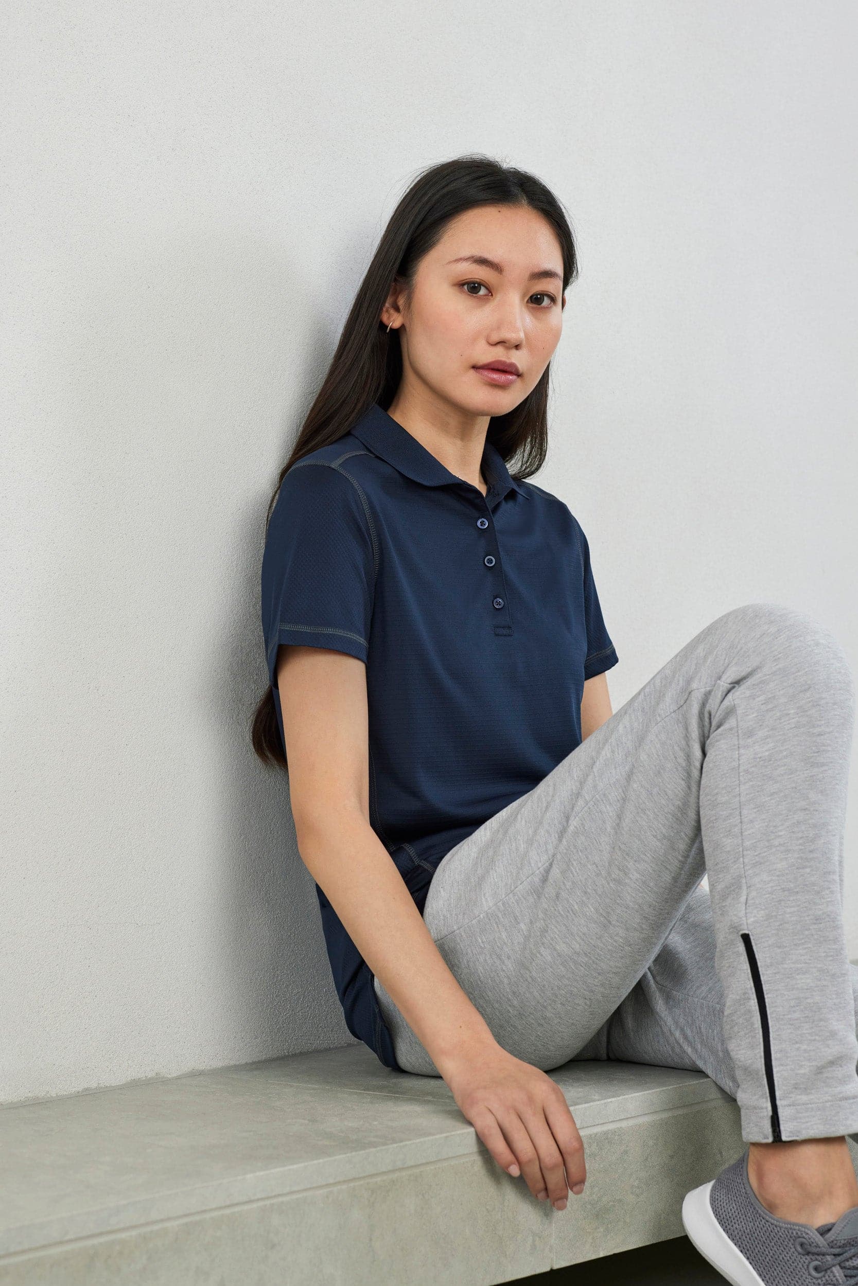 Biz Collection Womens Dart Contrast Polo Shirt P419LS Metro Workwear.