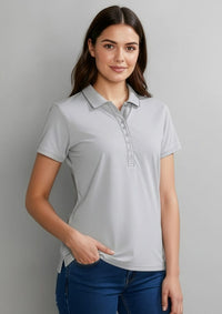 Biz Collection Women’s Shadow Polo Shirt P501LS