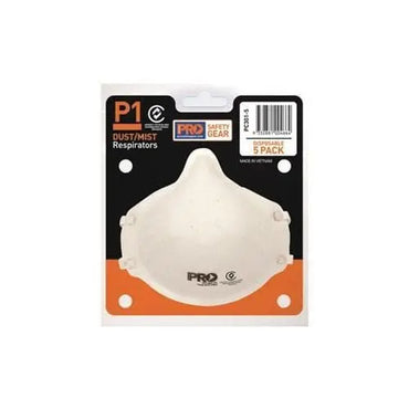 Pro Choice Respirator P1, No Valve 5 Piece Blister Pack PC301-5 Metro Workwear.