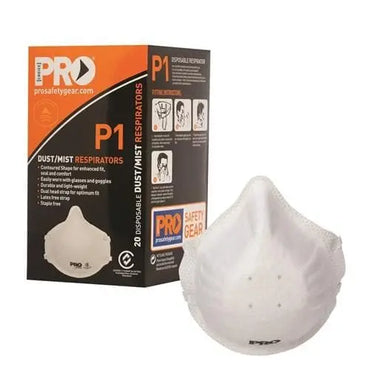 Pro Choice Respirator P1, No Valve PC301 (20 pack) Metro Workwear.