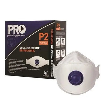 Pro Choice P2 Flat Fold Valved Respirator - PCFFP2V Metro Workwear.