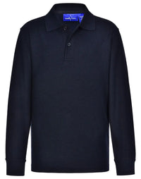 Kids Poly/Cotton Pique Long Sleeve Polo PS12K Metro Workwear.