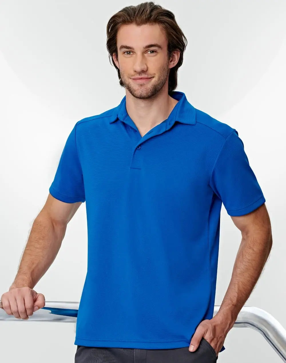 Mens Bamboo Charcoal Corporate Short Sleeve Polo PS87 Metro Workwear.