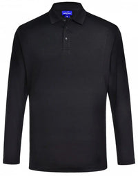 Men's Bamboo Charcoal Eco Fabric Long Sleeve Polo PS89