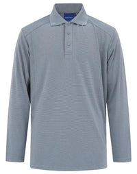 Men's Bamboo Charcoal Eco Fabric Long Sleeve Polo PS89