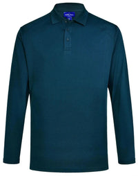 Men's Bamboo Charcoal Eco Fabric Long Sleeve Polo PS89