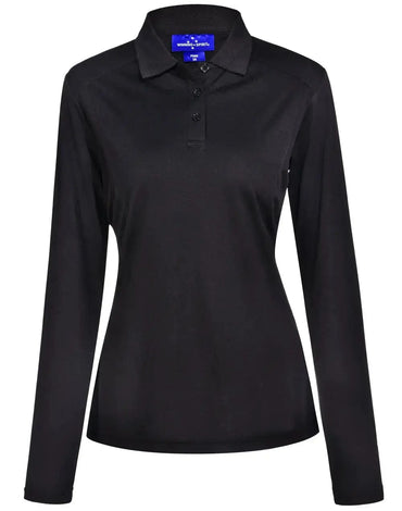 Women's Bamboo Charcoal Eco Fabric Long Sleeve Polo PS90
