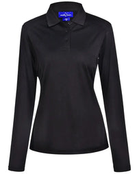 Ladies Bamboo Charcoal  Eco Fabric Long Sleeve Polo PS90 - City Workwear