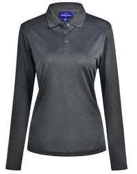 Women's Bamboo Charcoal Eco Fabric Long Sleeve Polo PS90