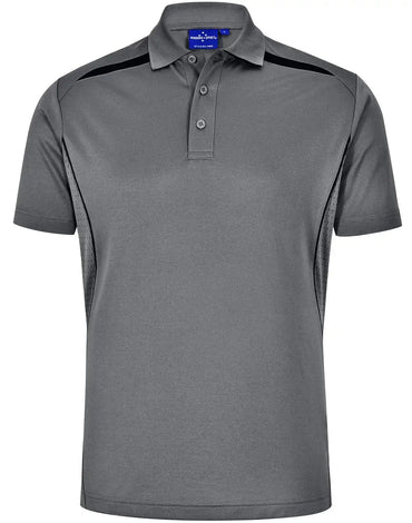 Winning Spirit Men's Sustainable Poly-Cotton Contrast Polo PS93