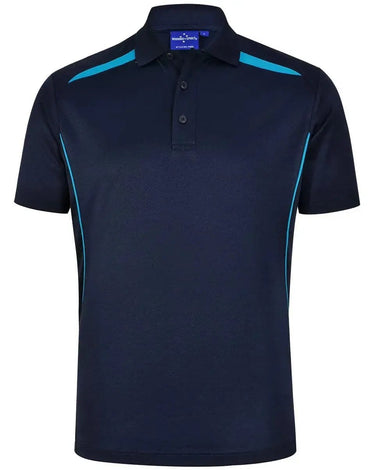 Winning Spirit Men's Sustainable Poly-Cotton Contrast Polo Shirt PS93