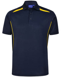 Winning Spirit Men's Sustainable Poly-Cotton Contrast Polo Shirt PS93 Metro Workwear.