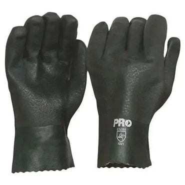 Pro Choice Green PVC Double Dipped Gloves Length 27cm X12 - PVC27DD