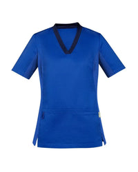 Biz Care Riley Womens V-Neck Scrub Top CST043LS Metro Workwear.