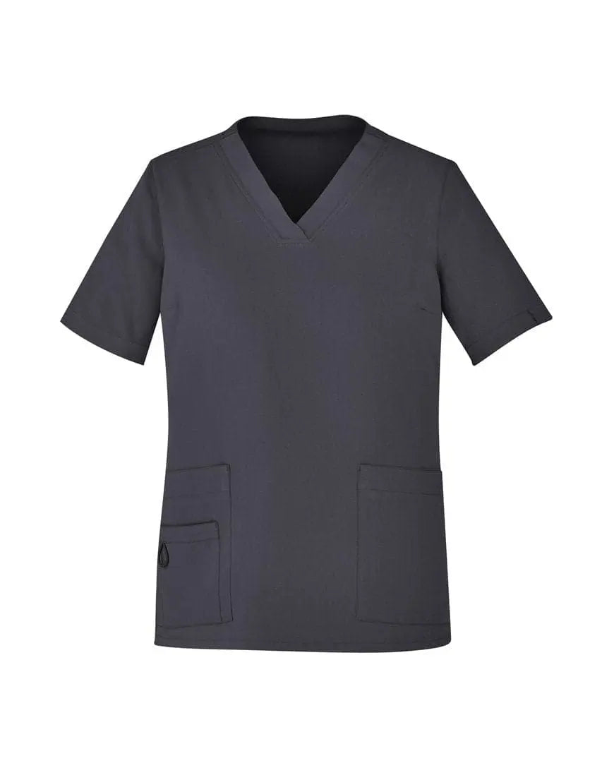 Biz Care Womens Avery Easy Fit V-Neck Medical Scrub Top CST941LS Metro Workwear.