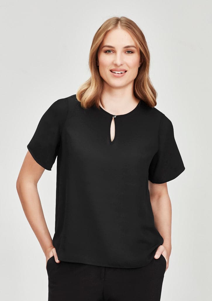 Biz Collection Vienna Womens Short Sleeve Blouse RB261LS Metro Workwear.