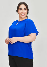 Biz Collection Vienna Womens Short Sleeve Blouse RB261LS Metro Workwear.
