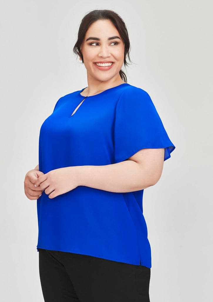 Biz Collection Vienna Womens Short Sleeve Blouse RB261LS Metro Workwear.