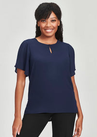 Biz Collection Vienna Womens Short Sleeve Blouse RB261LS Metro Workwear.