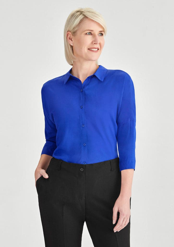 Biz Collection Dahlia 3/4 Sleeve Blouse RB366LT Metro Workwear.