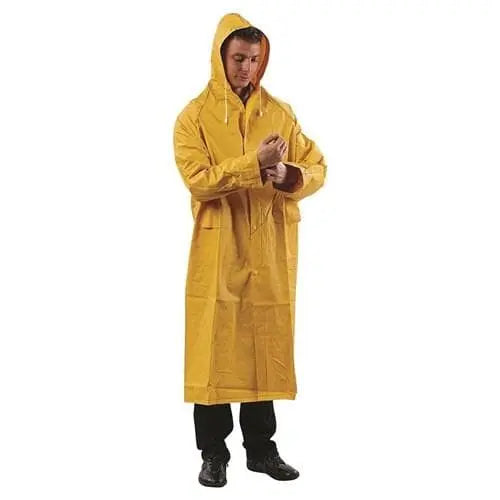 Pro Choice Rain Coat Pvc Full Length Yellow - RC Metro Workwear.